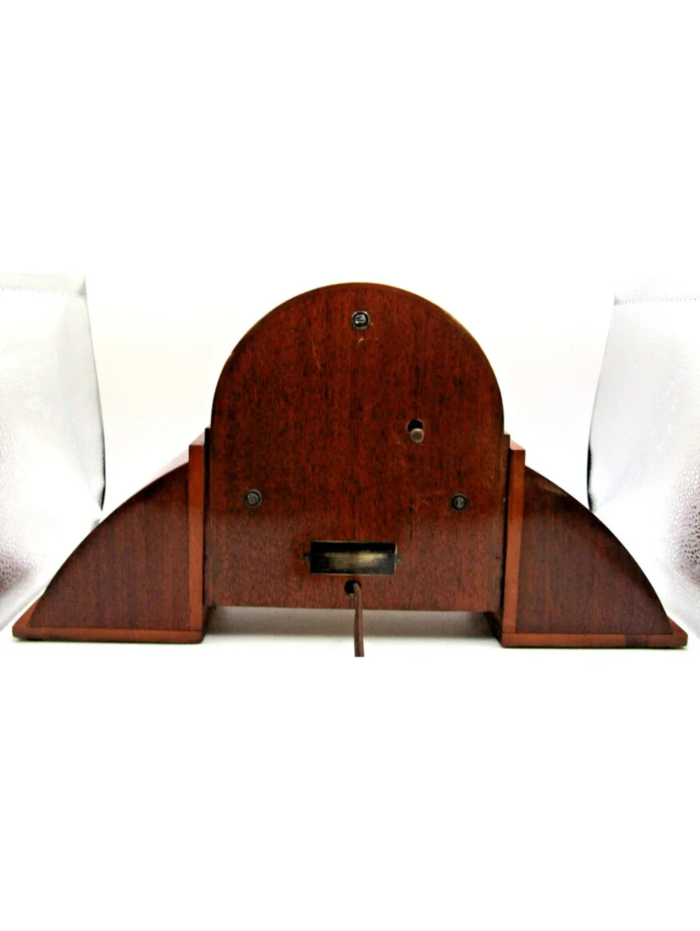 1935 Warren Telechron Co. The Brandon Clock Brown Mahogany and Maple Finish